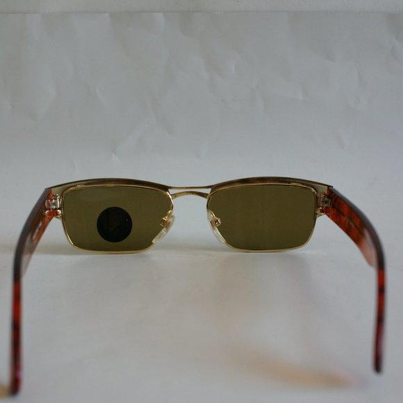 NWT True Vintage 90's Retangular Fashion Soho/clubman sunglasses w/ Glass lens - Picture 3 of 5